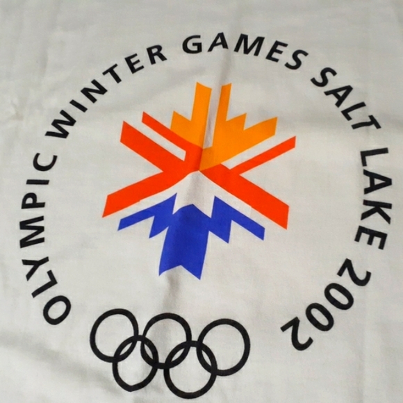 Vintage Men's Olympic Winter Games Salt Lake 2002 White Tshirt - Picture 2 of 11